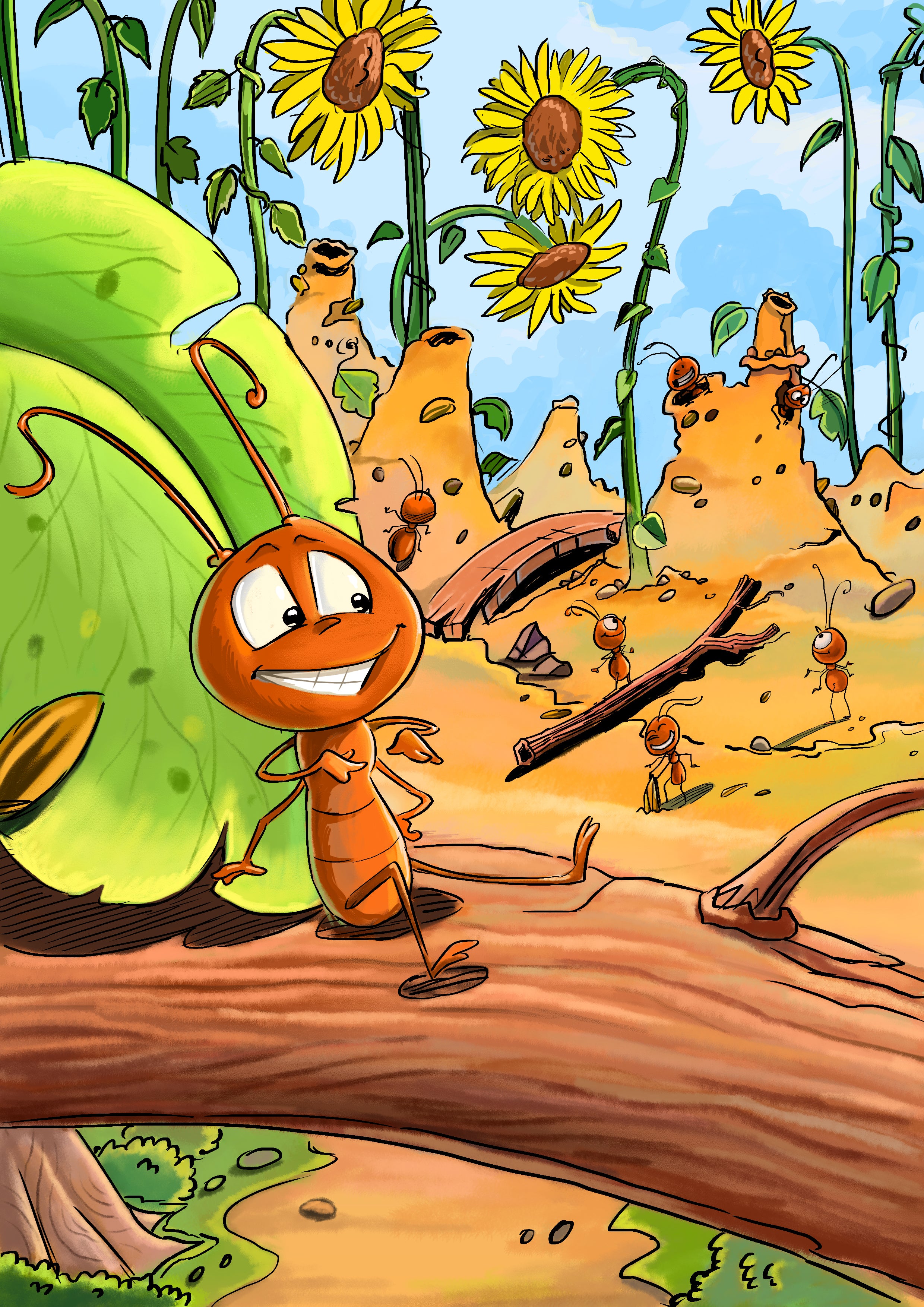 Professional unique kindle illustrations for children book